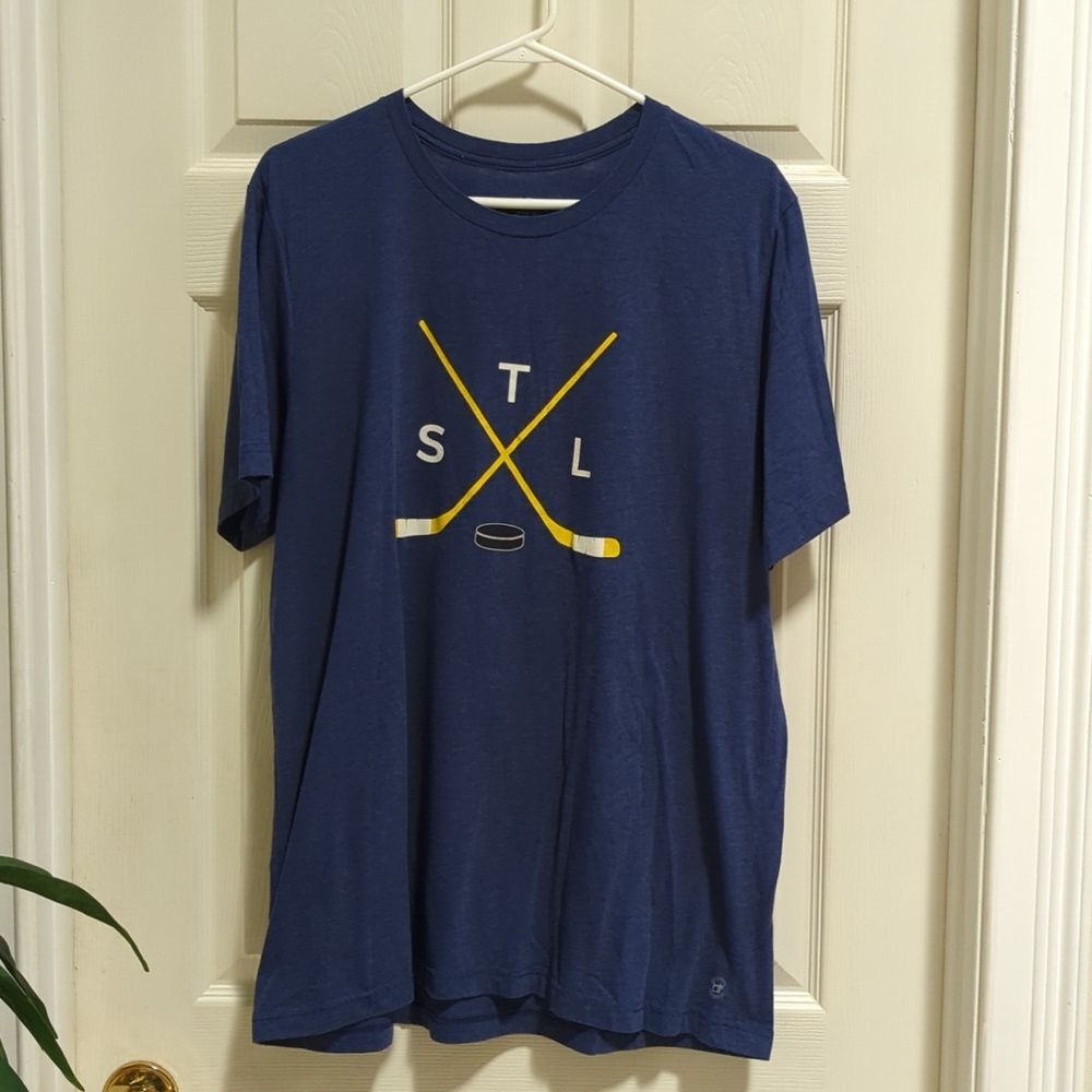 Arch Apparel Men's Short Sleeve Graphic St. Louis Hockey Tee Size XL